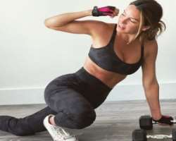 She is a fitness freak and works out regularly to maintain her shape.